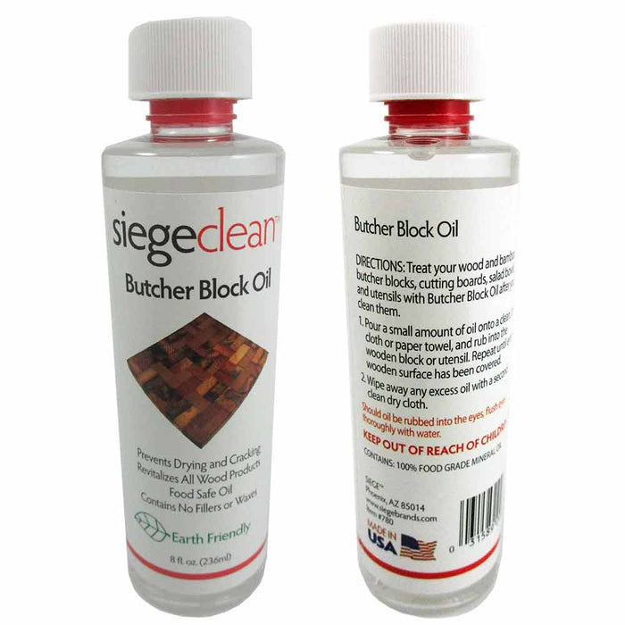 2 Pack Butcher Wood Block Oil Cutting Board Oil Food Grade Mineral Safe 16 Oz
