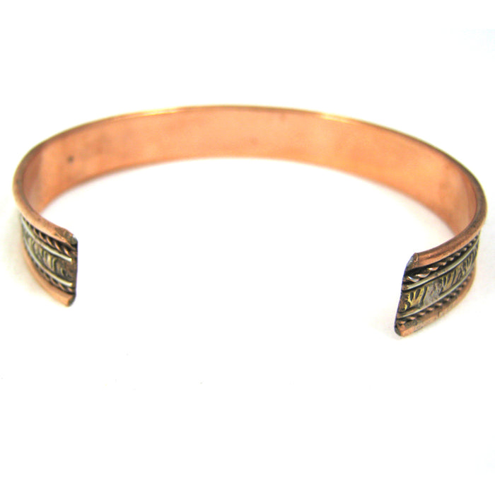 Copper Pain Relief Healing Therapy Arthritis Cuff Bracelet Bangle Women Men