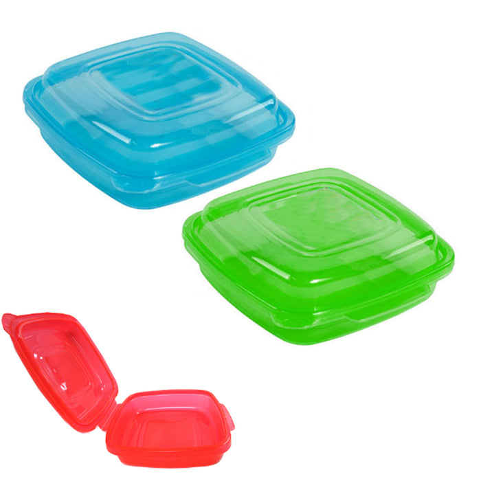 2PC Food Storage Container Meal Prep Takeout Tray Microwavable BPA Free Reusable