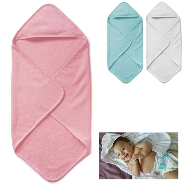 2 Pack Extra Soft Hooded Baby Blanket Towel Bath Washcloth Infant Toddler Set