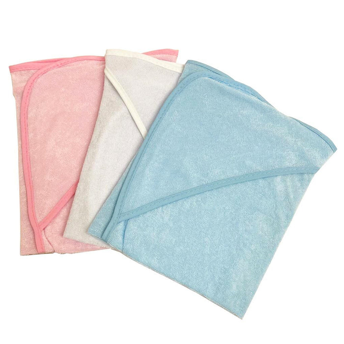 2 Pack Extra Soft Hooded Baby Blanket Towel Bath Washcloth Infant Toddler Set