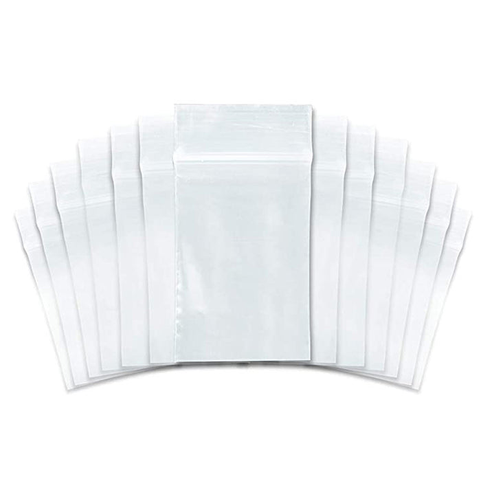 600 Pc Reclosable Baggies Zip Plastic Poly Bags with Resealable Lock Seal Zipper