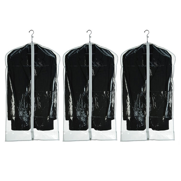 3 Garment Suit Bags 24"x 54" Zipper Coat Dress Storage Travel Protector Carrier
