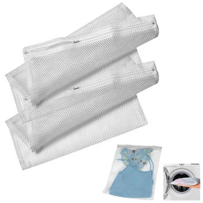 2 Pack Mesh Laundry Bag 16" x 20" Lingerie Delicates Panties Bras Wash Protector