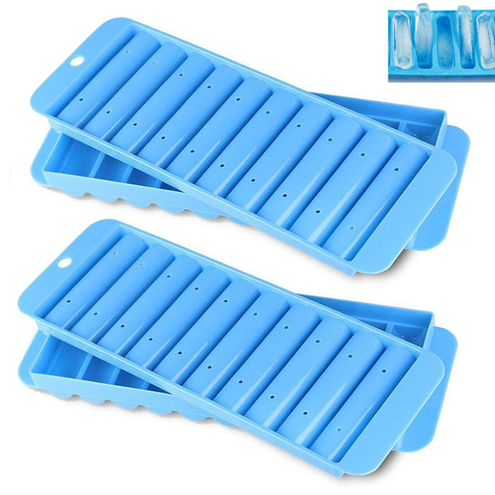 4PC Ice Stick Cube Making Trays Water Bottled Perfect Rolls Sport Drink Beverage