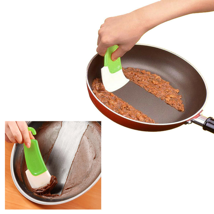 Silicone Spatula Pot Pan Scraper Cooking Baking Tool Dishwashing Kitchen Utensil