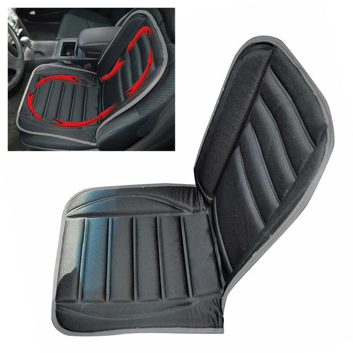 Universal 12V Heated Car Seat Cushion Heating Pad Cover Back Chair Warmer Winter