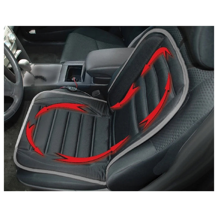 2 Pack Car Heated Seat Cover Cushion Universal 12V Full Back Heating Pad Warmer