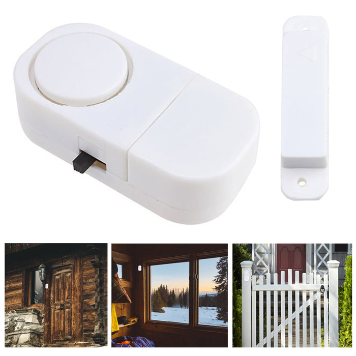 Pack of 6 Personal Security Window Door Alarm Bell Wireless Sensor Burglar Alarm
