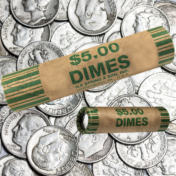 72 Rolls Preformed Coins Dimes Wrappers Paper Tubes 10 Cent Shotgun Counter Bank