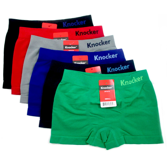 3 Pack Boy Seamless Solid Boxer Briefs Kids Spandex Underwear Soft Active New S