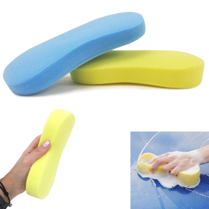 2 Pk Large Sponge Car Wash Absorbent Expanding Compress Bone Sponge Auto Cleaner