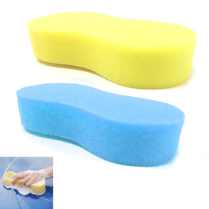 2 Pk Large Sponge Car Wash Absorbent Expanding Compress Bone Sponge Auto Cleaner