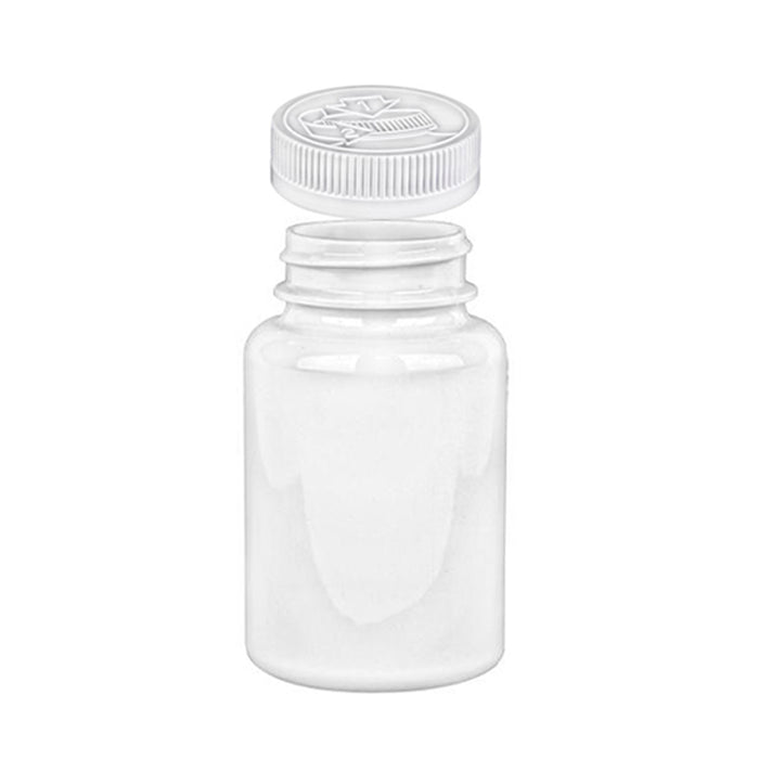 24 Small Plastic Pill Container Pet Bottles Screw Cap Jars Vitamin Tablet 30 ML