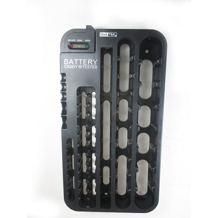 72 Battery Caddy Storage Plastic Holder Rack Organizer Removable Tester AAA D C