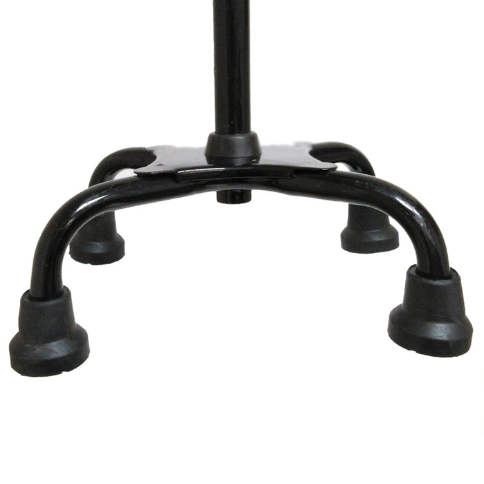 Quad Cane Walking Stick Lightweight Adjustable Right Left Hand Grip Support Base