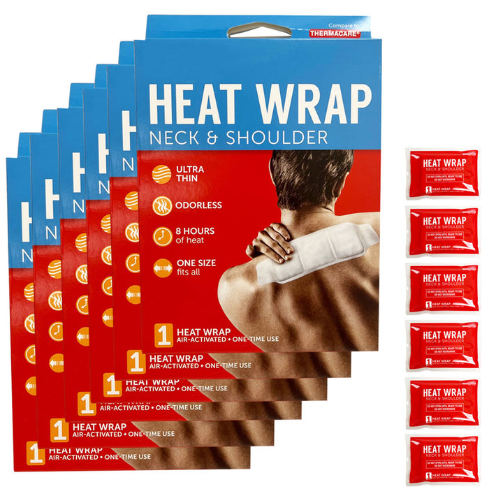 6x Disposable Instant Heating Wraps Muscle Pain Relief Sore Neck Shoulder Patch