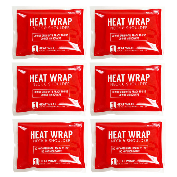 6x Disposable Instant Heating Wraps Muscle Pain Relief Sore Neck Shoulder Patch
