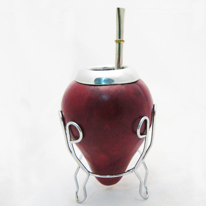 YERBA MATE GOURD CUP WITH STRAW BOMBILLA INFUSION KIT SET 8048