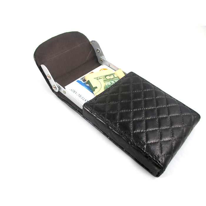 New Brown Leather Business Card Holder ID Credit Case Wallet Pocket Bag Pouch !
