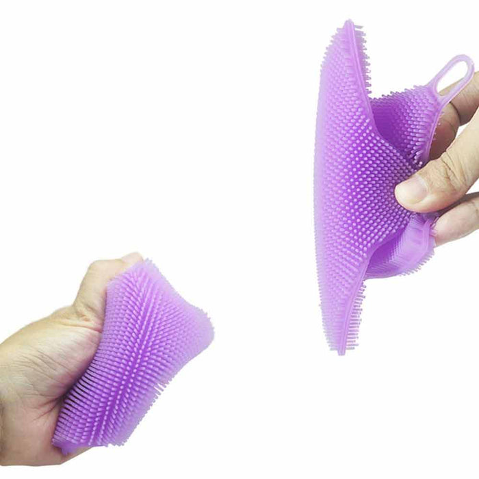 4 Pack Soft Silicone Face Scrubber Cleanser Massager Facial Cleansing Skin Brush