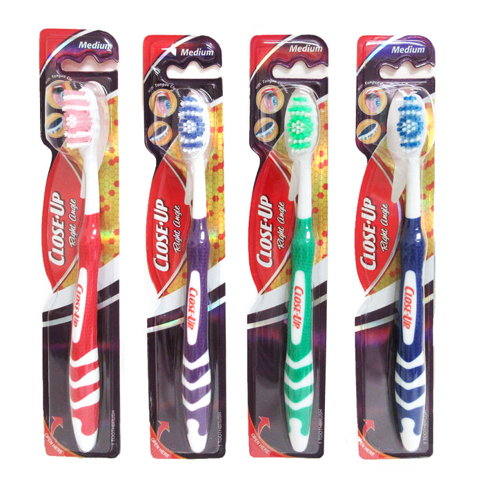 12 Pack Toothbrushes Medium Bristles Oral Care Kit Tongue Scraper Deep Clean Lot