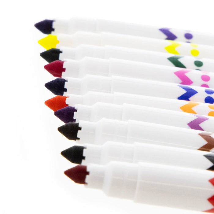 20 Pc Washable Classic Color Markers Assorted Colors Fine Tip Line Art Coloring