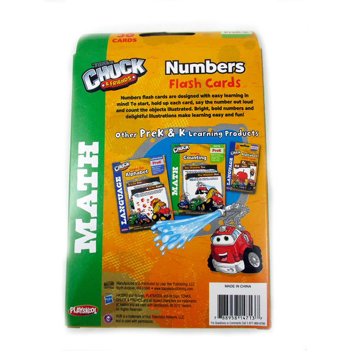 Playskool Number Learning Flash Cards Math Game Number Words Toddler Pre School