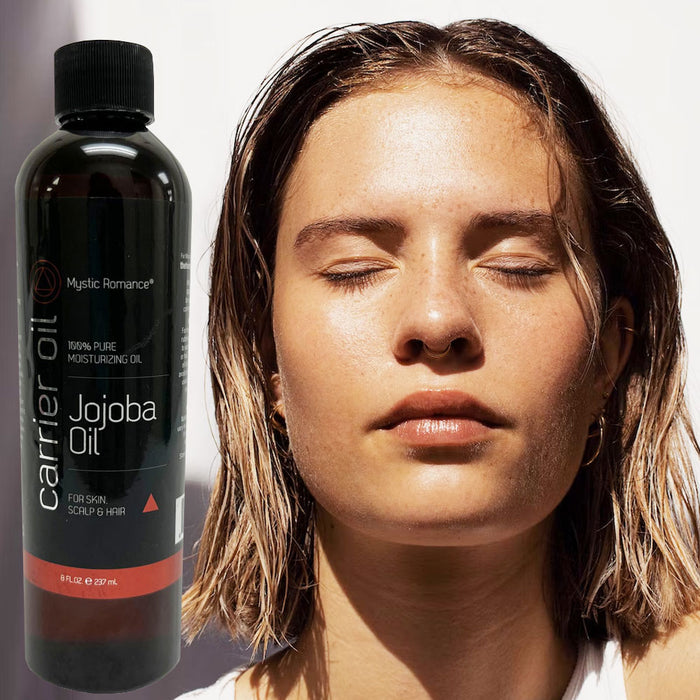 Carrier Jojoba Oil 8oz 100% Pure Natural Moisturizing Oil Hair Skin Face Scalp
