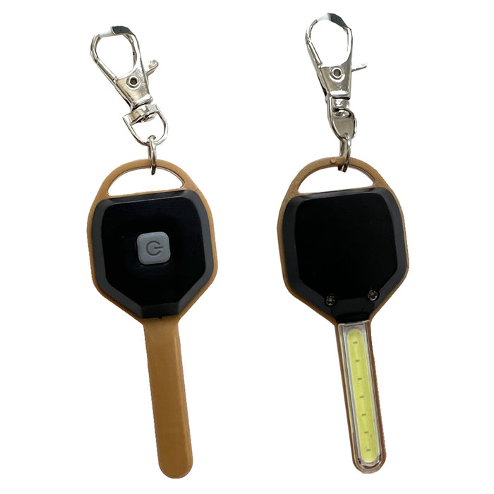 4 Pc Flashlight Keychain Portable LED COB Light Flash Torch Small Lamp Key Ring