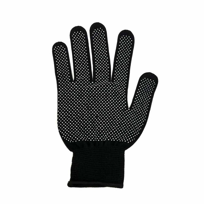 3 Pairs Work Gloves Dotted Anti Slip Knitted Stretchy Cloth Glove Moist Glove