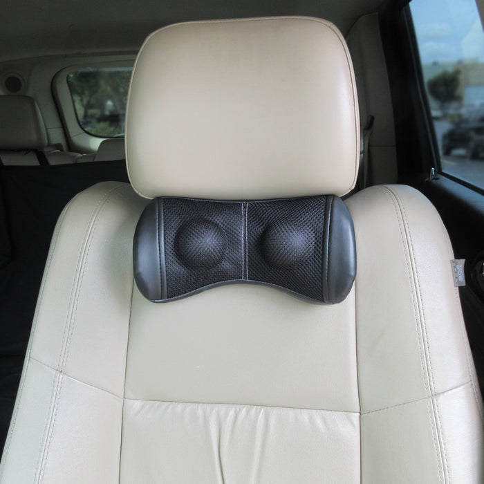 Car Head Seat Pillow Travel Cushion Headrest Relieve Neck Pain Adjustable Straps