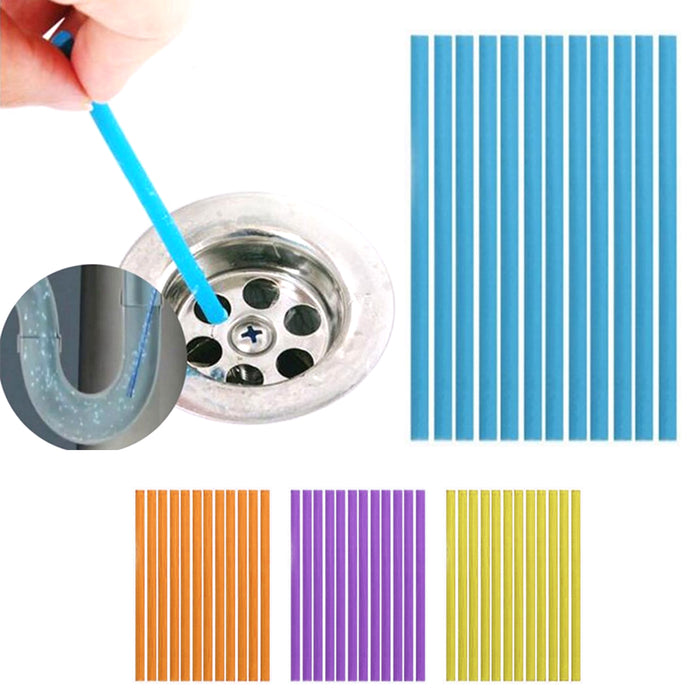 48 Deodorizer Sticks Drain Cleaner Odor Remover Plumbing Pipe Kitchen Tub Sink