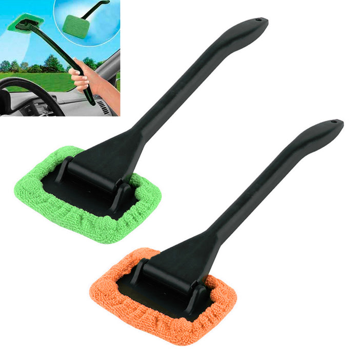2 Pc Microfiber Windshield  Wiper Clean Car Auto Cleaner Glass Window Brush Kit