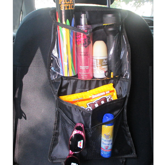 2 Car Organizer Front Seat Rear Back Multi Pocket Tablet Holder Storage Bag Kids