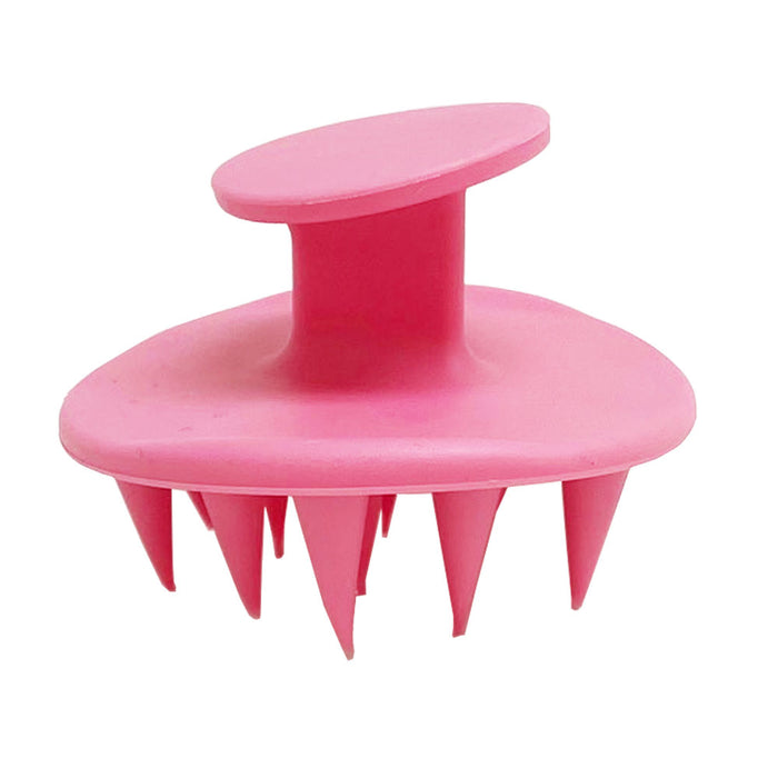2 Shampoo Scalp Massager Brush Silicone Hair Washing Comb Head Care Salon Shower