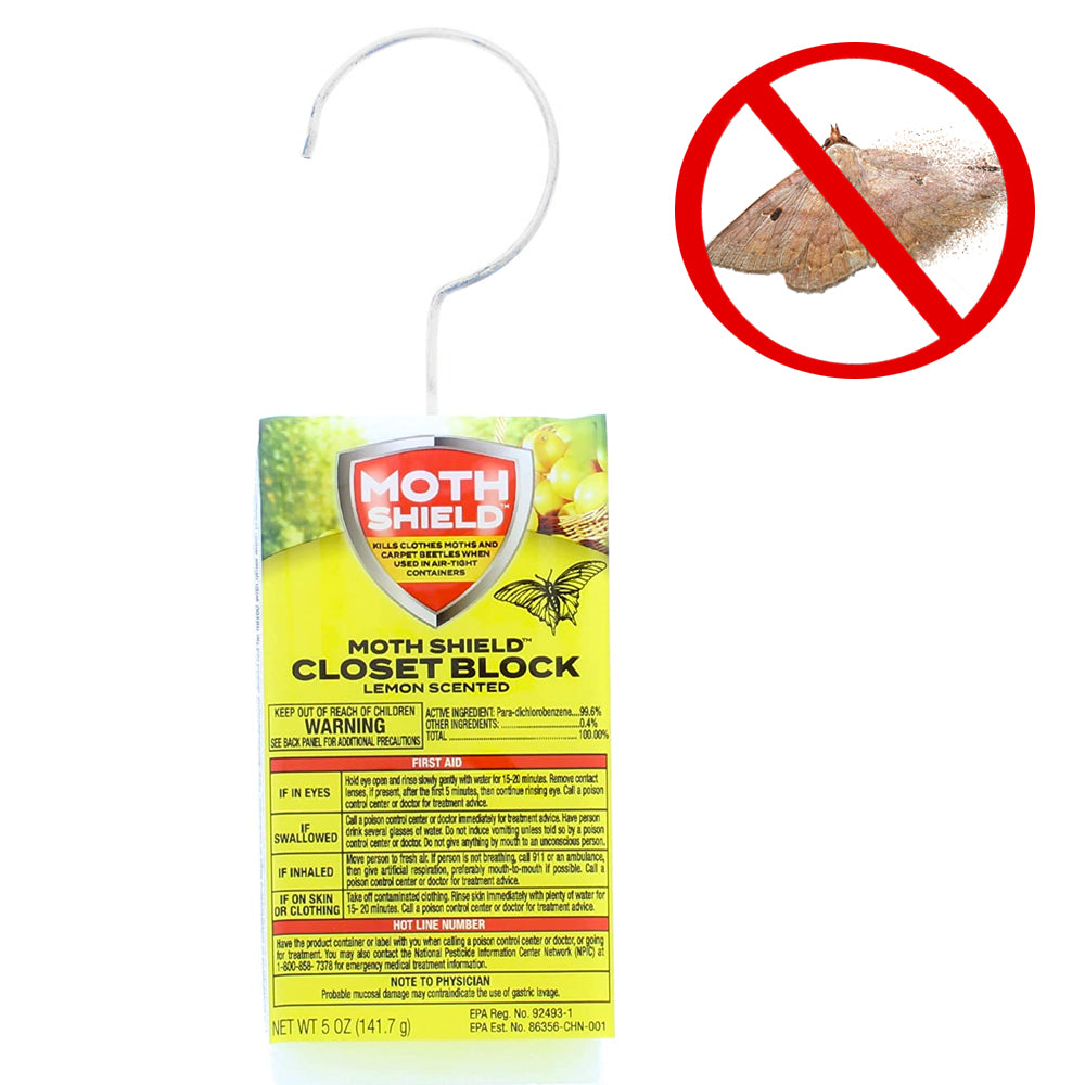 Closet Freshener Fresh Linen Scented Block Kill Clothes Moths Carpet  Beetles 5oz 