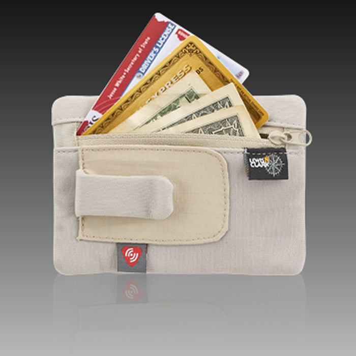Travel Wallet RFID Blocking Document Pouch Clip On Id Holder Bag Lewis N Clark