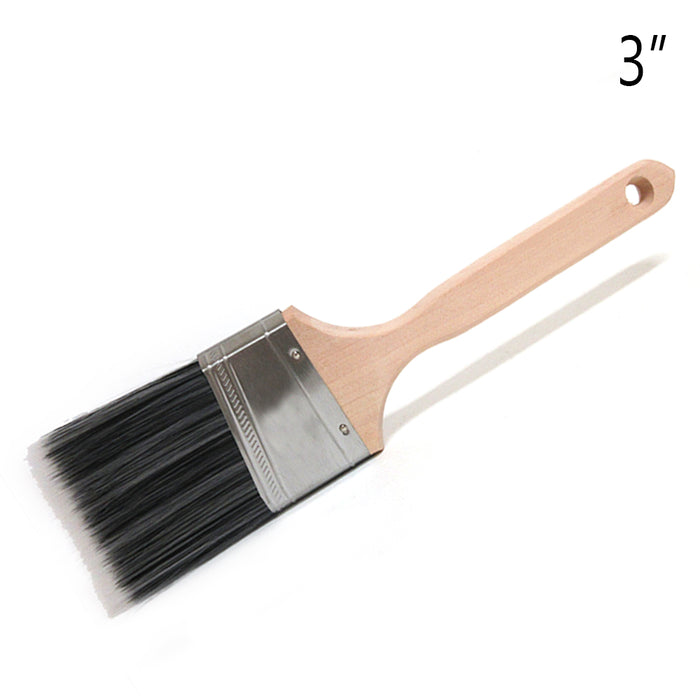 2 Angle Trim Paint Brushes 3 Professional Painting Tools Wood Handle W —  AllTopBargains
