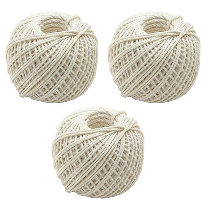 3PC Twine String 197' Cord Rope Crafts DIY Art Gift Wrap Garden Decor 591' Total