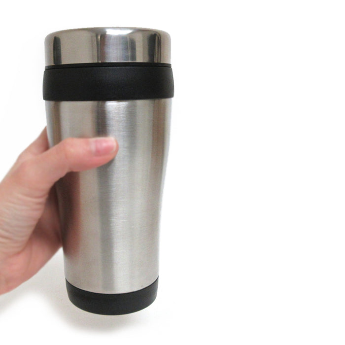 2 Pack Insulated Coffee Travel Mug Stainless Steel Double Wall 16oz Cup Tumbler