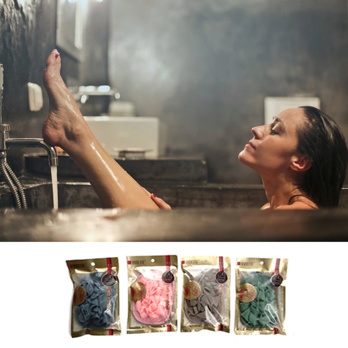 8 Pack Bath Shower Body Scrubber with Loofah Deep Clean Spa Exfoliating Dry Skin