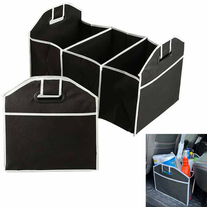 Trunk Organizer Collapsible Folding Caddy Car Truck Auto Storage Bin Bag New !