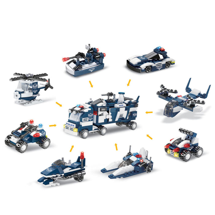 58 PC Kids  Building Blocks Toy Set Kit 8in1 Educational Games Transformer Toys