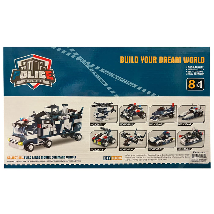 58 PC Kids  Building Blocks Toy Set Kit 8in1 Educational Games Transformer Toys