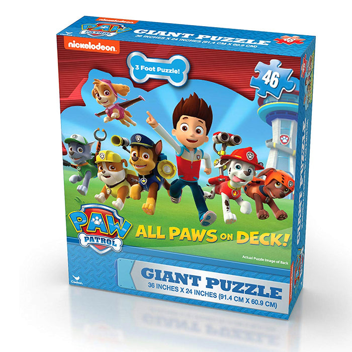 Nickelodeon Paw Patrol 46-piece Giant Floor Puzzle Kids Games Gift Party 36"X24"