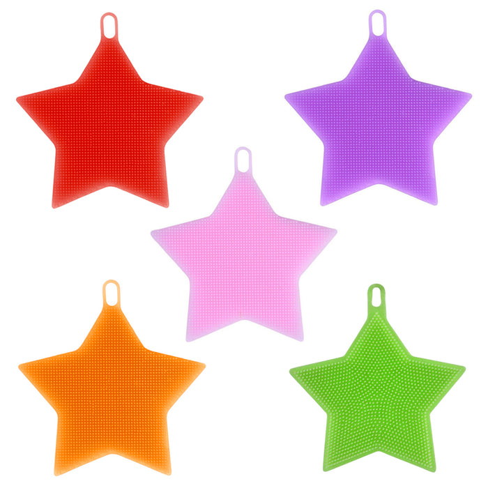 4 Pack Soft Silicone Face Scrubber Cleanser Massager Facial Cleansing Skin Brush