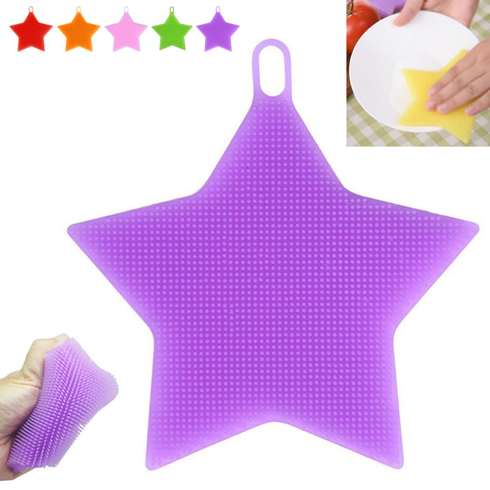 Silicone Sponge Dish Washing Kitchen Gadget Scrubber Sponges Dish Brush Sponge