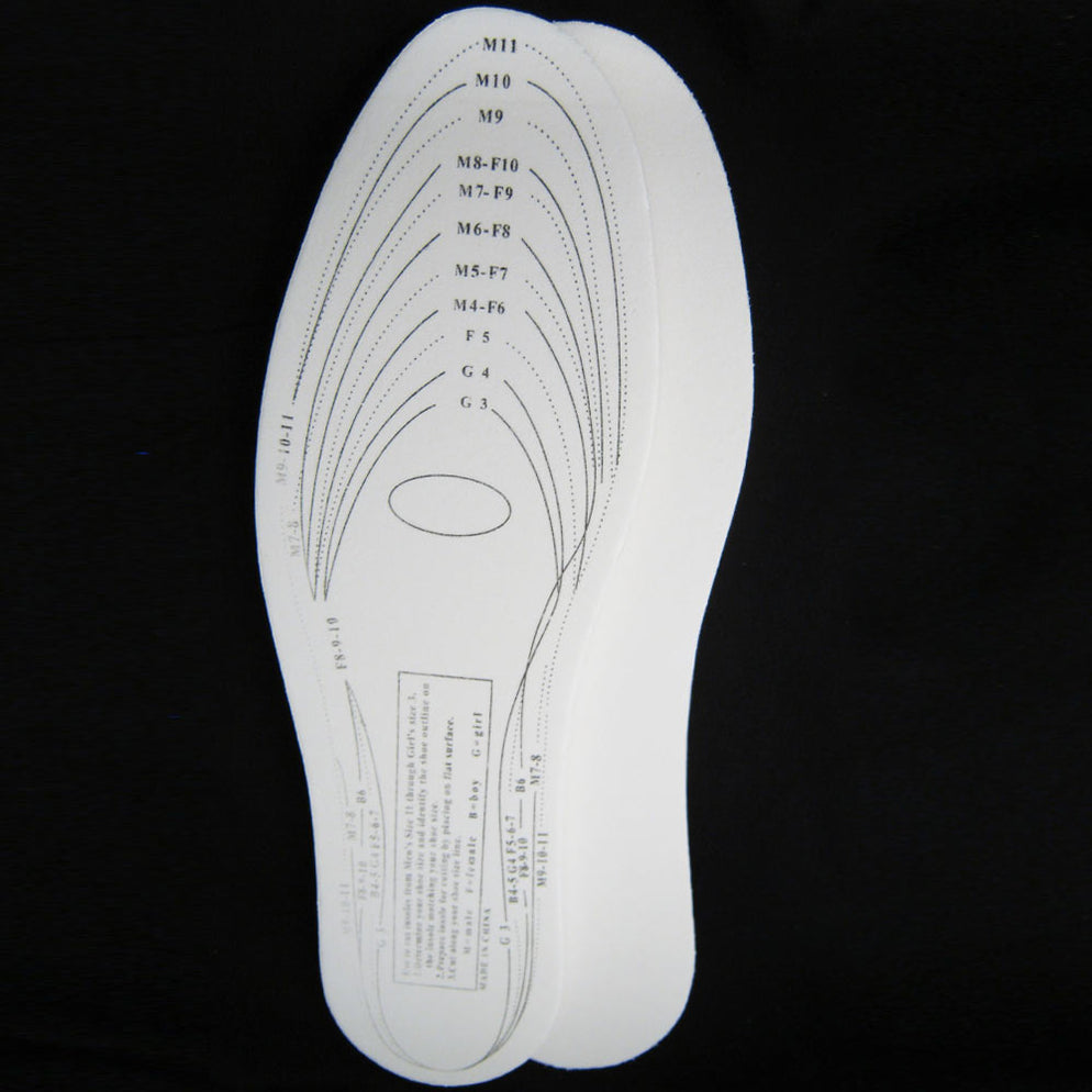 Pair Memory Foam Insoles Shoe Unisex 1 Size Fit Most Cushion Foot Pad