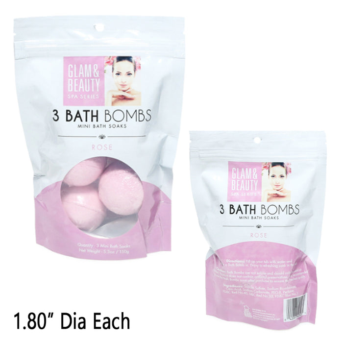 3 Piece Bath Bombs Set Gift Ultra Bubble Spa Fizzy Fizzies Moisturizing Kit